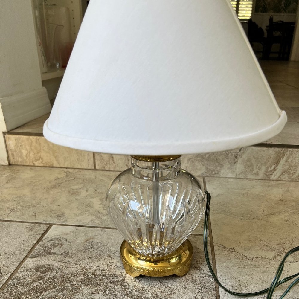 Waterford Cyrstal Small Table Lamp